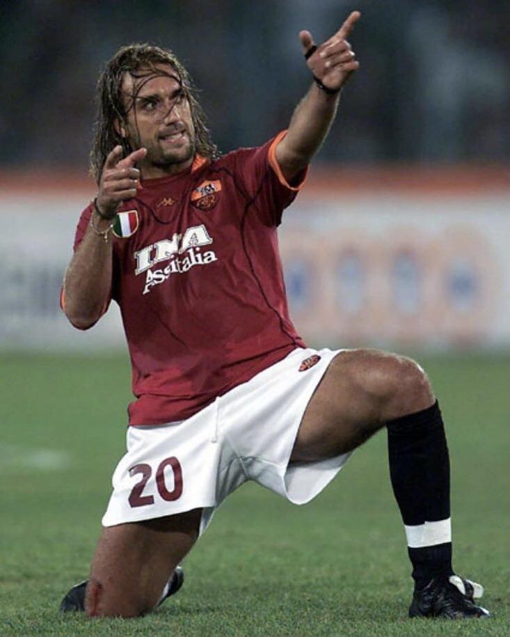 Batistuta in the AS Roma team